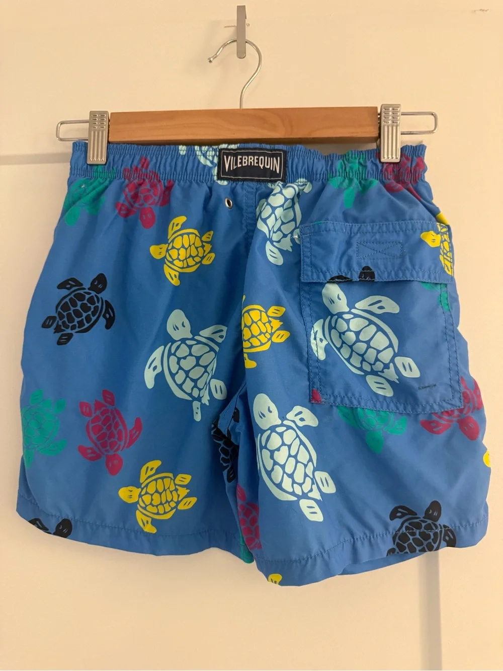 Vilebrequin Boys Blue Turtle Print Swim Trunks